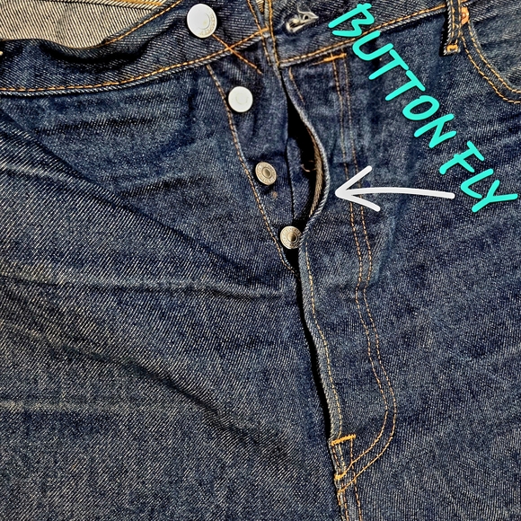 Men's Dark Blue Jeans - Picture 4 of 6